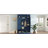 Modern All-In-One Hall Tree With Adjustable Shelves,Classic Arched Farmhouse Storage Bench With Dual Side Cabinets For Mudroom,Hallway-1630905237