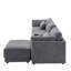 Canapé modulaire polyvalent avec rangement et chargeur USB pour un confort ultime-128895730