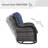 New Caro 2 - Person Outdoor Seating Group PE Wicker Swivel Glider Chair With Cushions With Side Table-404195650