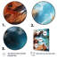 Plage bleue bleue vue aérienne V - Art mural plage-917114014-917114015