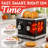 Gourmia 4 Slice Toaster With Dual Independent Controls, 6 Browning Levels, Bagel & Defrost Modes, Extra‑Wide Slots, Slide‑Out Crumb Tray, Compact Design, Black