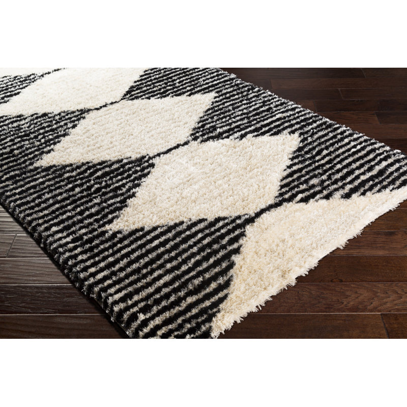 Aleman Geometric Indoor Rug, Rectangle 8'10" x 12'