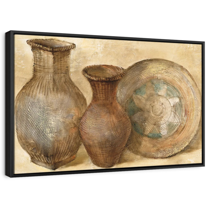«Woven Vessels II Wall Art», H 19 po x l 13 po