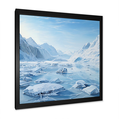«Glacier Winter Scenery In Greenland I», reproduction sur toile
