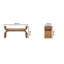 Boucle Upholstered Bench