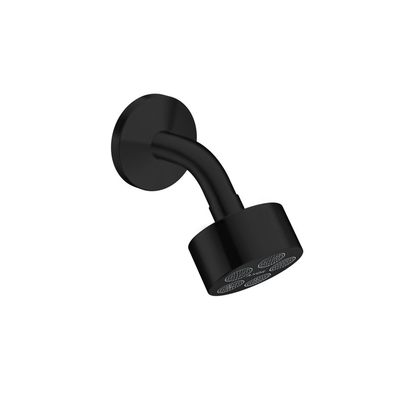 One Rain Fixed Shower Head, Matte Black