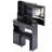 29.2" Small Space Left Drawer Desktop Vanity Table   Cushioned Stool, Extra Large Right Sliding Mirror, Multi Layer High Capacity Storage, Practical Fashionable Dresser, Suitable For Small Space-2102110061