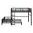 Metal Separable Bunk Beds With Raised Security Fence-157282121