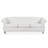84"Polyester Rolled Arm Chesterfield 3 Seater Sofa