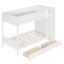 Lit superposé au dessus avec 2 tiroirs et armoire multicouche