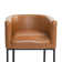 27" H Counter Height Bar Stools Set Of 2, Modern Barrel Counter Stools With Backrest And Arms, Metal Frames, Linen Fabric Upholstered Accent Barstools For Kitchen Island