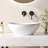 DeerValley Horizon 16" x 13'' Oval Vitreous China Vessel Bathroom Sink-113421941