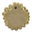 Plaque murale succulente brillante - 98% résine, 2% métal, 10,2 x 2,4 x 10,2 pouces, 3,6 lb, décor doré pour la décoration de maison et de bureau-1779694196
