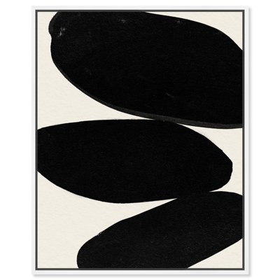 Beige and Black Abstract Modern Print