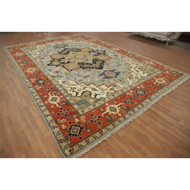 Grand tapis géométrique 10 x 14