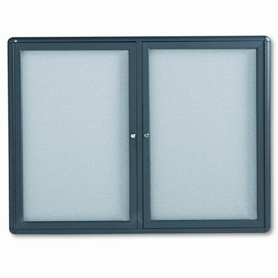 Quartet® No Fabric Enclosed Cabinet Bulletin Board