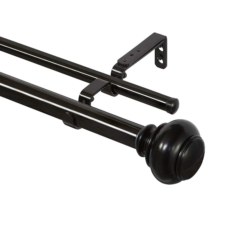 Brogdon Double Curtain Rod, 1" H x 72" W x 1" D