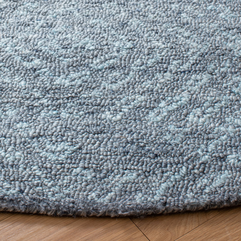 Tapis géométrique abstrait touffeté à la main, Rond 6 pi