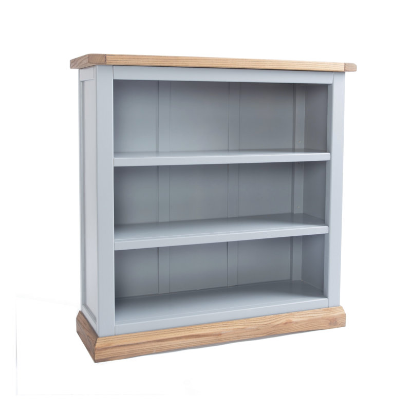 Ancram 90cm H x 90cm W Standard Bookcase, Grey