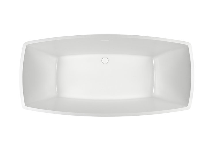 Marcel 65.5" Freestanding Air Bathtub, Gloss White