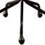Chaise de bureau noire rétro avec fonction pivotante et siège en cuir - garniture cloutée, base 5 pour une expérience de luxe pivotante