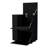 Versatile Black Bar Cart For Entertaining With Elegance Kitchen Rectangular Shape And Wheels