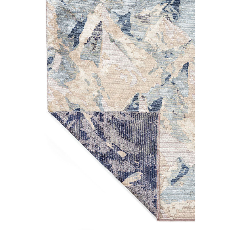 Ameetha Rectangle Abstract Cotton and Viscose Indoor / Outdoor Area Rug, Rectangle 5'3" x 7'6"