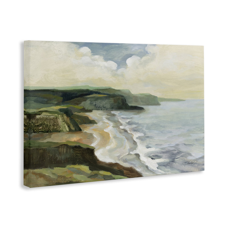 Art mural sur toile Falaises de la côte irlandaise par Silvia Vassileva, H 16 po x l 24 po