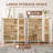 46'' Farmhouse Shoe Storage Cabinet with 3 Doors, Large Capacity Entryway Organizer with Adjustable Shelves for 28+ Pairs-120172956-120172957