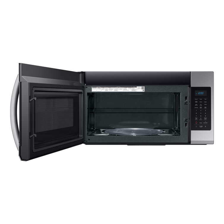 Samsung 1.1-cu ft 1700-Watt Air Fry Sensor Cooking Controls Countertop  Convection Microwave (Fingerprint-resistant Black Stainless Steel) in the  Countertop Microwaves department at