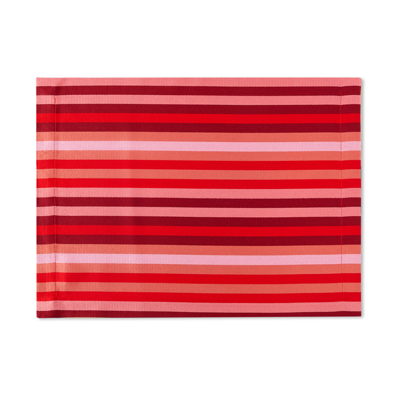 Kutnu Ikat Placemat, Pink/Orange