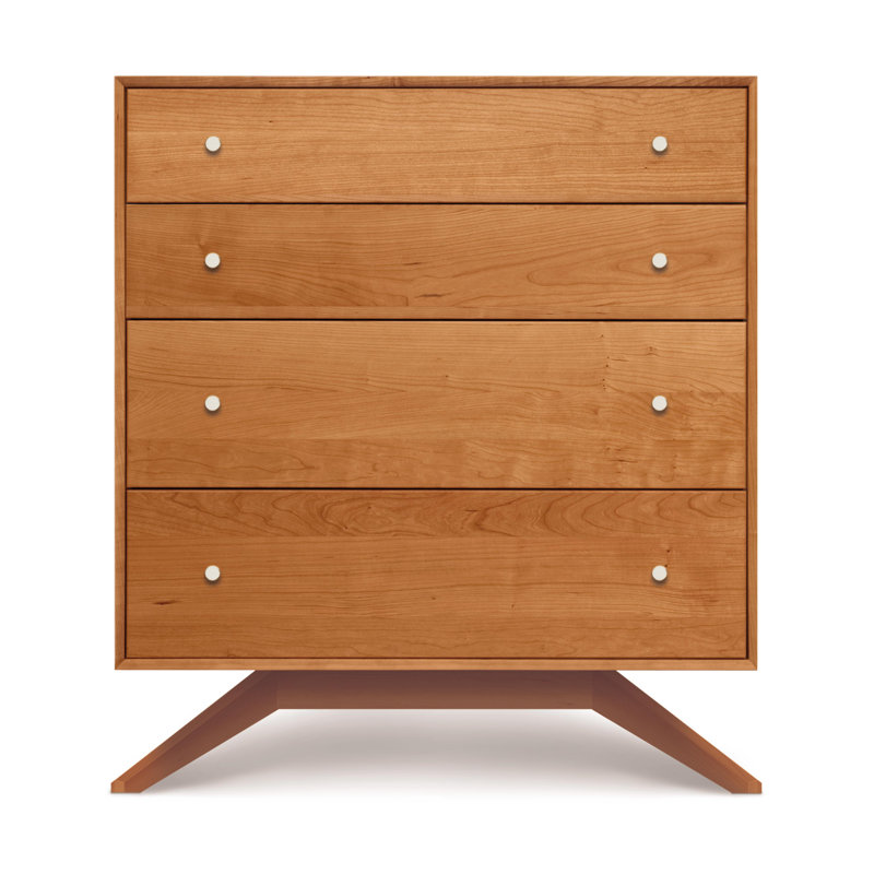 Astrid 4 Drawer Chest, Natural Cherry