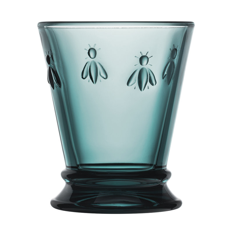 Napoleon Bee Drinking Glass, Blue, 9 oz