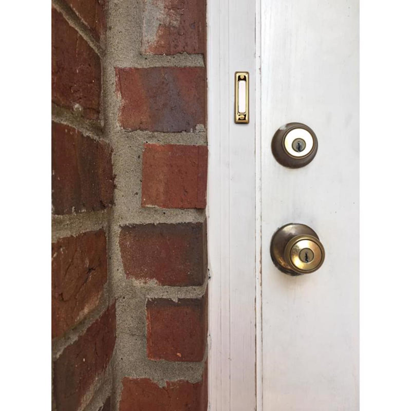 Gold Push Button Doorbell