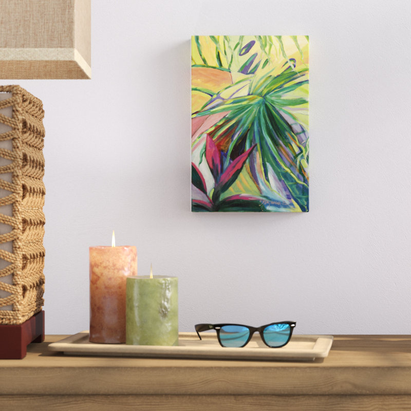 Jardin Abstracto I by Suzanne Wilkins - Painting on Canvas, Wrapped Canvas, 30cm H x 20cm W