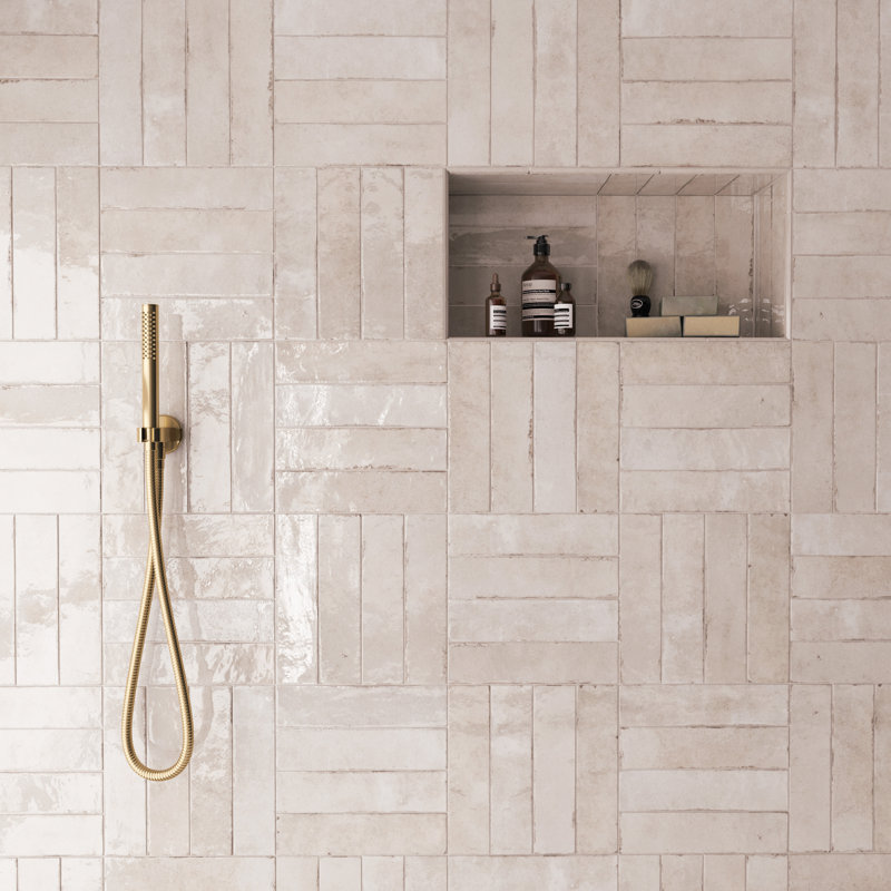Carrelage mural en porcelaine de 2 3/8 po x 9 5/8 po Tribeca Studio, Beige