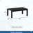 All-Weather Metal Outdoor Coffee Table With Wood-Look Top And Frame-51156920