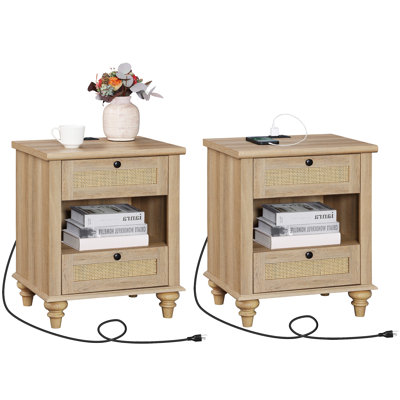 Slauson Solid + Manufactured Wood Nightstand by Darby Home Co