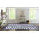 Hand Hooked Wool Chevron Indoor Rug