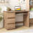 Computer Desk With Power Outlet Keyboard Tray & 3 Large Drawers Type-c & Usb Ports-1396863821
