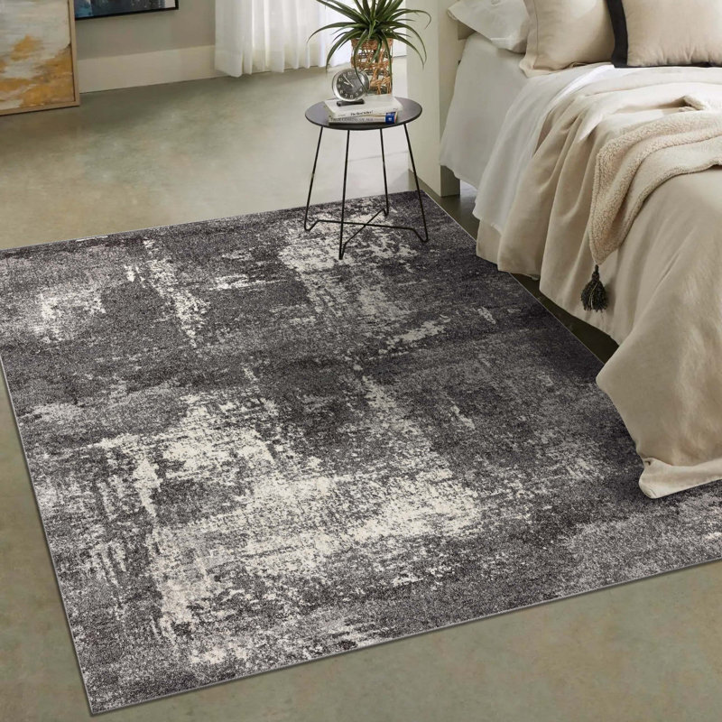 Tapis gris / beige Ellensburg, Rectangle de 5 pi x 7 pi