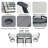 Cloutan 6 - Person Rectangular Outdoor Dining Set With Flex Comfort Chair