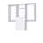Modular Closets Closet System Walk-In Sets, 2 Double Hanging Unit with 4 Drawer Shelf Tower-1511519685