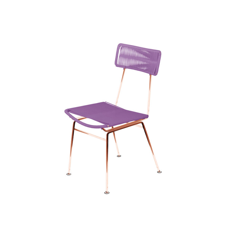 Chaise Hapi, Orchidée / cuivre