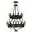 20 - Light Dimmable Tiered Chandelier