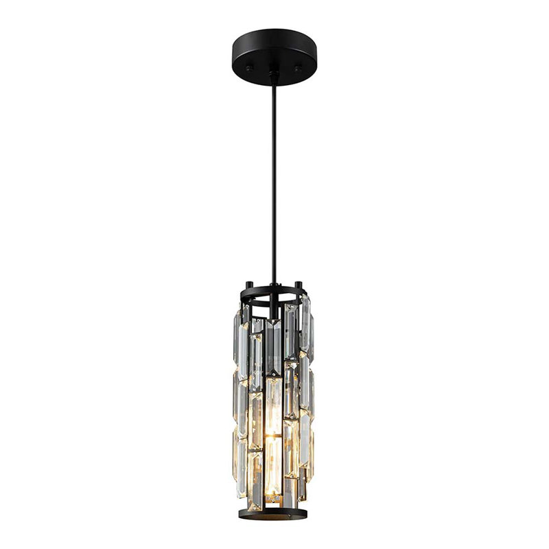 Herrada 1 - Light Crystal Cylinder Pendant