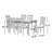 6 - Person Four Leg Dining Set-1772114827-1772114828