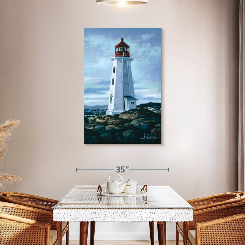 Lilie Peggy's Cove Lighthouse, 45" H x 30" W