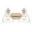 Meuble-lavabo 2 lumières 17,5 po Knightsdale - or moderne-901183526-901183545-901183550