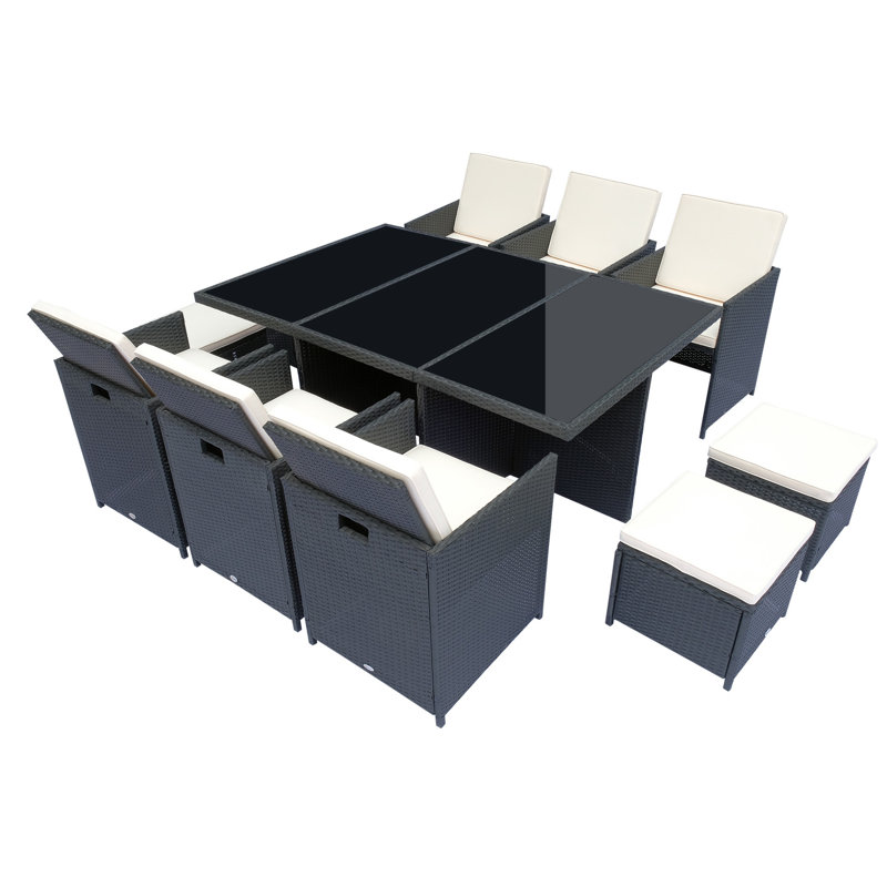 Ensemble repas 11 pièces avec coussins Thies